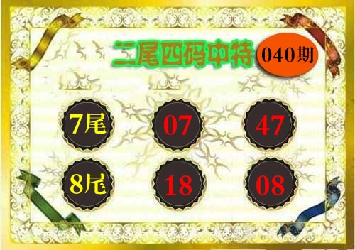040期二尾四码[图]