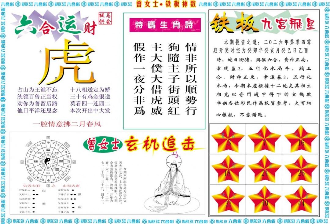 040期曾女士铁板神数B[图]