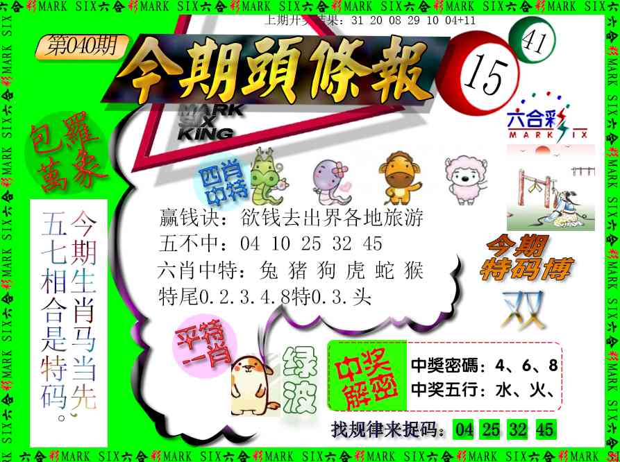 040期今期头条报[图]