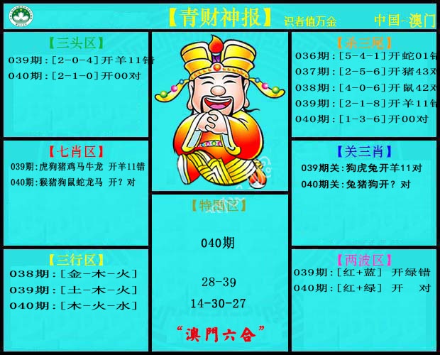040期青财神[图]