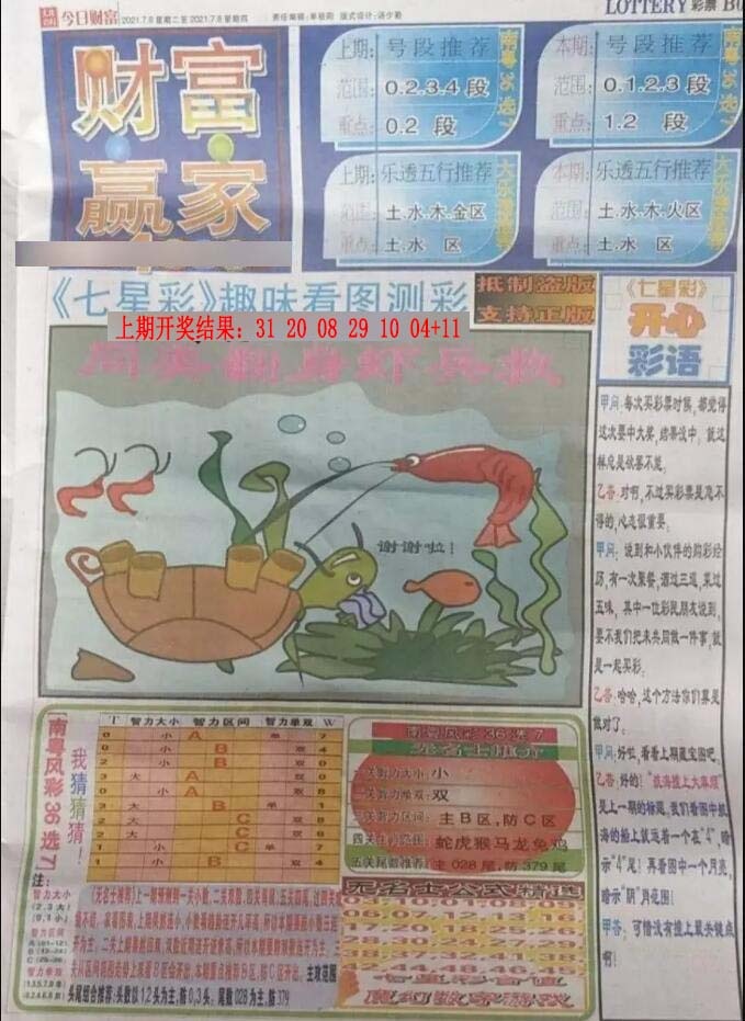 040期财富赢家（七星彩）[图]