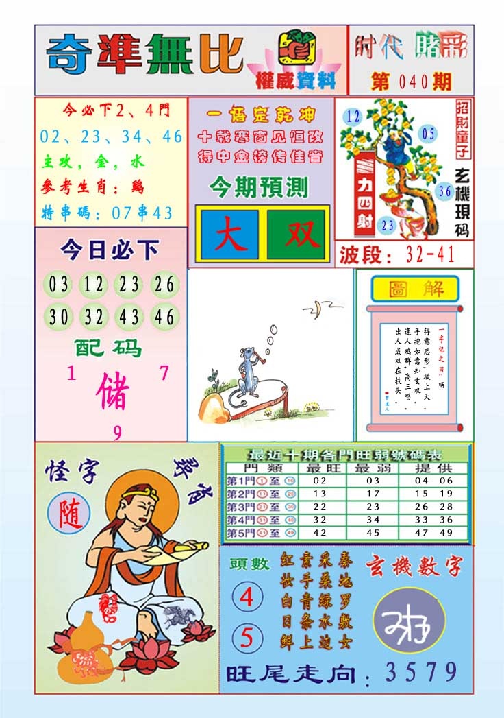 040期奇准无比[图]