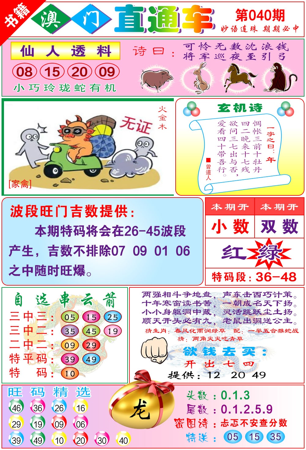 040期白姐直通车[图]