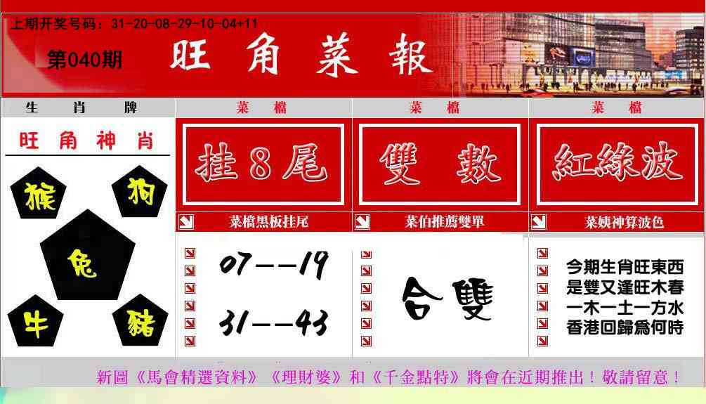040期旺角菜报[图]