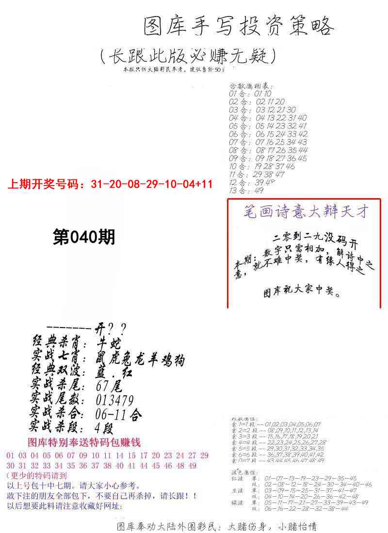 040期手写投资策略[图]