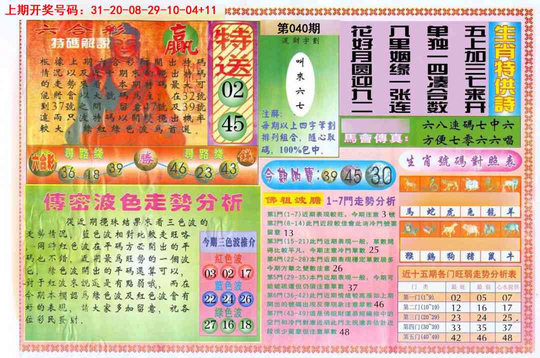 040期白小姐三点传密B[图]