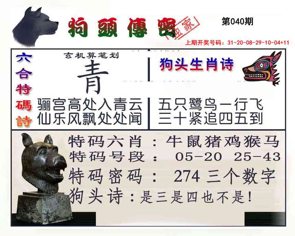 040期狗头传密[图]