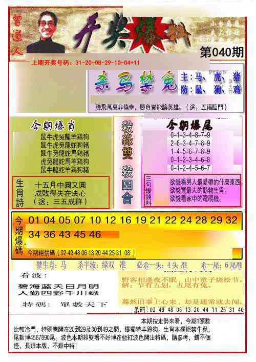 040期开奖爆料(新图推荐)[图]