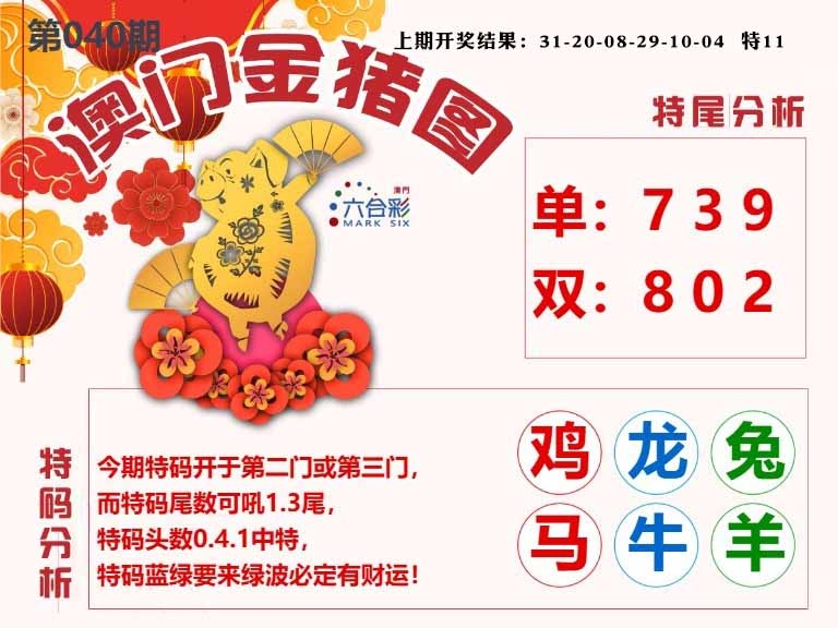040期澳门金猪图[图]