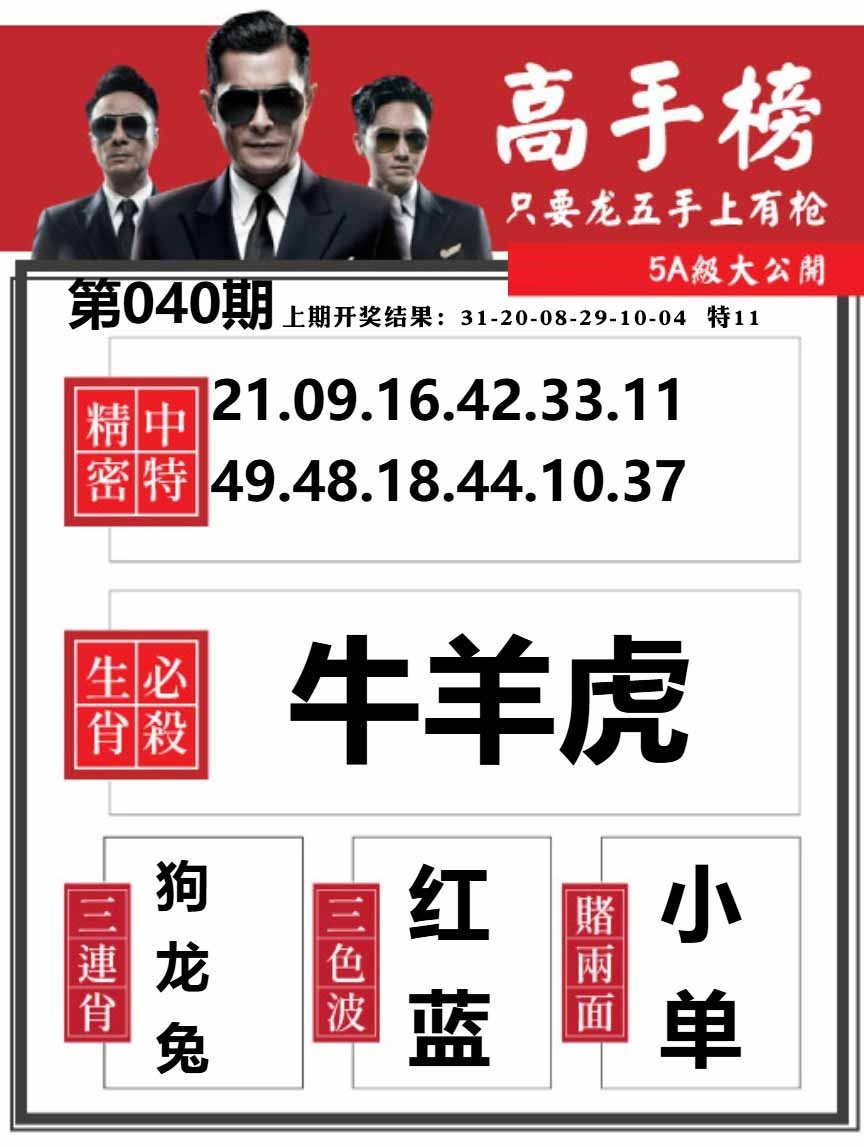 040期金牛高手榜[图]