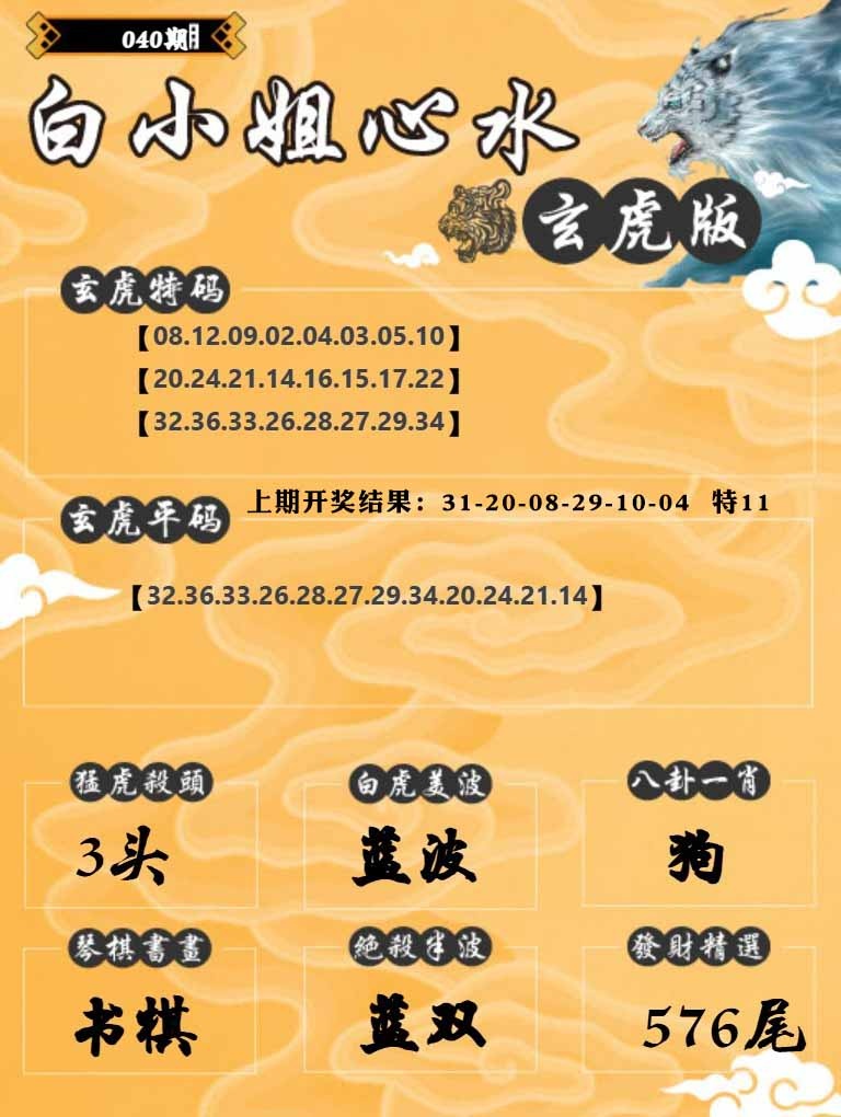 040期白小姐玄虎[图]